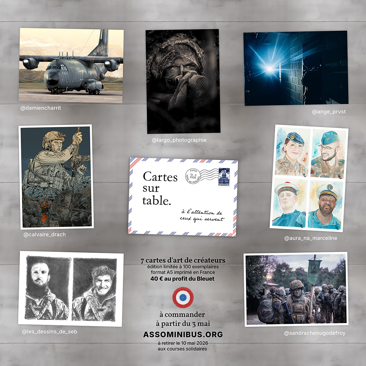 Composition des cartes d'art du coffret Cartes sur Table 2026